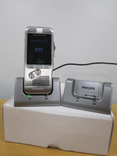 Phillips Digital Pocket Memo. Comes with Power Supply & Spare Base.