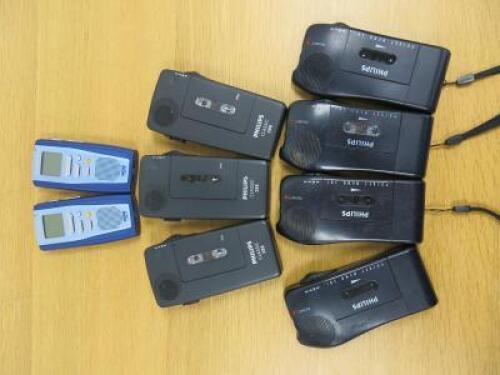 9 x Assorted Dictaphones to Include; 2 x Olympus, 3 x Phillips Classic 388 & 4 x Phillips Pocket Memo 381.