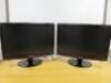 2 x Samsung 22" Color Display Unit, Model T220. NOTE: unable to power up.