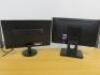 2 x Monitors to Include: 1 x Dell 19" Flat Panel Monitor & 1 x AOC 18" LCD Monitor. - 3