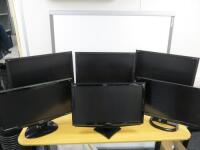 7 x Assorted ViewSonic Monitors, Unable to Power Up/Cracked Screen