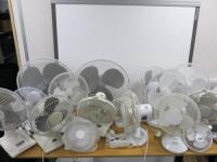 16 x Assorted Deskfans.