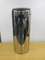 Brabantia Chrome Push Top Slim Bin