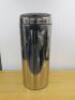 Brabantia Chrome Push Top Slim Bin