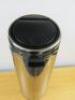 Brabantia Chrome Push Top Slim Bin - 2