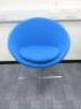 4 x Allermuir A630 Reception Chair with Polished Chrome Frame in Rainbow Oxygen Upholstery. - 2