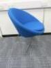 4 x Allermuir A630 Reception Chair with Polished Chrome Frame in Meditate Oxygen Upholstery. - 3