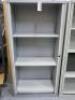 Bisley 4 Shelf Tambour Door Metal Cabinet. Size H197 x W100 x D47cm. - 2