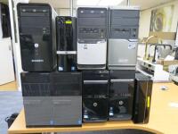 9 x Assorted Desk Top PC'S to Include: 2 x Dell OptiPlex 3020, 2 x HP Pavilion, 1 x Zoostorm, HP Pro, 1 x Acer Aspire, 1 x Acer Veritone, & 1 x Other for Spares or Repair. NOTE: computers are sold without hard drives