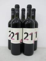 5 x Bottles of Sangiovese Ventuno 21, 2019, 75cl.