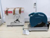 Boxed/New Makita 1650w Portable Abrasive Cut Off Saw, Model 2414EN.