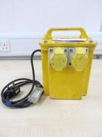 110v Portable Building Site Transformer with 2 Power Outlets.