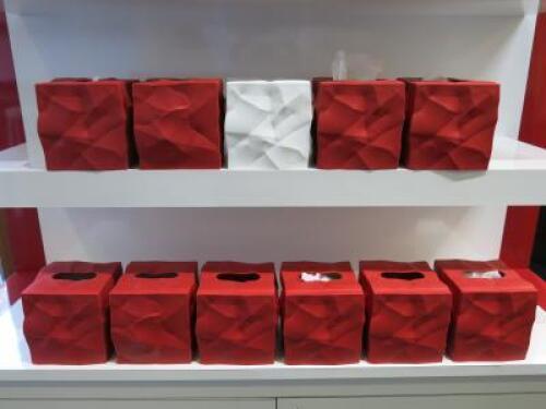 16 x Essey Wipey Cube Tissue Box Covers with 2 x Boxes of 36 Boxes of Tissue Refills.