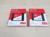 2 x Western Digital RED SA500 Solid State Drive, 500GB. Boxed Appear Unused.