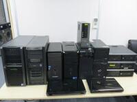 12 x Assorted Servers, Desk Top Pc's & Laptops to Include: 2 x Fujitsu Servers, 1 x Zoostorm, 1 x Dell Vostro, 1 x Dell Optiplex, 1 x Lenovo Think Centre, 1 x Fujitsu Primergy, 3 x HP SFF & 1 x Acer Laptop & 1 x HP Laptop for Spares or Repair. NOTE: compu