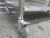 Mobile Stainless Steel Prep Table with Shelf Under, Size H90cm x W145cm x D60cm. NOTE: 1 x castor requires attention. - 4