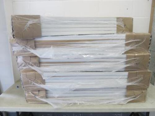 9 x Packs of 10 Burgess by System Suspended Ceiling Tiles Membrane Component, Code BTP1005187, Size 120cm x 30cm. NOT VAT ON LOT.