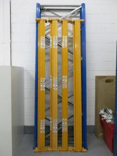 Quantity of Pallet Racking to Include: 3 x Uprights, Size H310cm x D100cm & 8 x Beams Size W270cm.