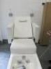 Made in Italy Pedicure Chair with Foot Spa, Model Foot Spa 8998, DOM 2018, 240V, Upholstered in white Vinyl. Fully Adjustable Seat with Adjustable Arms, Back Massage, Whirlpool with Led Light & Controller. - 7