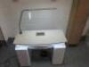 Nail Technicians Table with 5 Drawers, LED Light & Extraction in Gloss White Melamine, Size H77cm x W100cm x D48cm. - 6