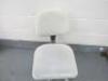 Beauticians/Stylist Swivel Chair on Chrome Base with Height Adjustable Back. - 3