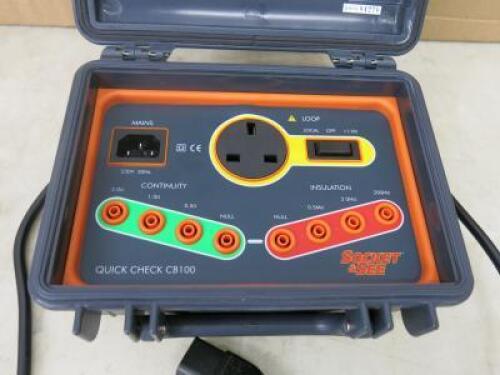 Socket & See Quick Check Testing Equipment, Model CB100. NOT VAT ON LOT.