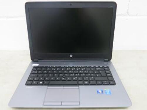 HP ProBook 14" Laptop, Model 640. Running Windows 10, Intel Core i5-4200M, CPU @ 2.50GHz, 4GB RAM, 236GB HDD. Comes with Power Supply.