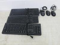 3 x Assorted Keyboards & 3 x Assorted Mouse