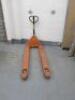 Slingsby Hand Pallet Truck, Model M25, Capacity 2000kg, Fork Width 68.5cm, Fork Length 122cm.