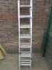 Werner 2M Triple Compact Extension Ladder, Capacity 150kg, Fully Extended Length 4.73m.