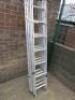 Werner 2M Triple Compact Extension Ladder, Capacity 150kg, Fully Extended Length 4.73m. - 2