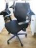 Office Suite to Include: 9 x White Melamine Desks, 9 x Black Sense G28 Ergo Swivel Chairs, 9 x 2 Draw Wooden Pedestals & Round Coffee Table. Desks Size 9 x W140 x D80cm, Ped Size H 55 x W40 x D53cm & Coffee Table H50 x Dia80cm. - 6