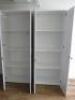 2 x 2 Door Wooden Tall Cabinets with Keys. Size H200 x W80 x D45cm. - 4