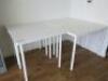 4 x Assorted White Wood Side Tables.