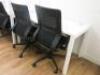 8 x Black Sense G28 Ergo Swivel Office Chairs. - 3