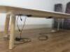 Large Meeting Table in Light Wood Effect with Countersunk Power & USB Unit. Size H75 x W300 x D120cm. - 5