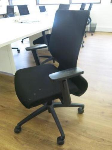 8 x Black Sense G28 Ergo Office Swivel Chairs.