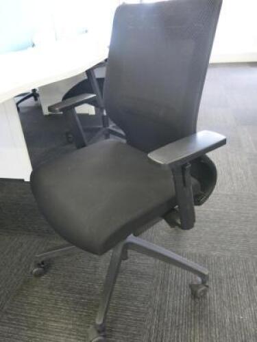 8 x Black Sense G28 Ergo Office Swivel Chairs.