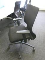 8 x Black Sense G28 Ergo Office Swivel Chairs.