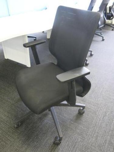 8 x Black Sense G28 Ergo Office Swivel Chairs.