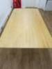 Large Wood Rounded Edge Dining Table. Size H75 x W200 x D100cm. - 2