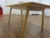 Large Wood Rounded Edge Dining Table. Size H75 x W200 x D100cm. - 4