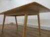 Large Wood Rounded Edge Dining Table. Size H75 x W200 x D100cm. - 4