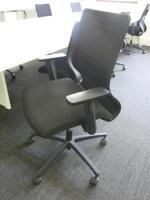 4 x Black Sense G28 Ergo Office Swivel Chairs.