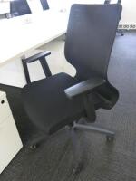 8 x Black Sense G28 Ergo Office Swivel Chairs.