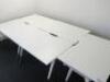 5 x Freestanding Height Adjustable Desks with Sliding Tops & Cable Tidy. Can be used as pods. Size W120 x D80cm. - 2