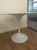 Knoll Saarinen style Marble Topped Tulip Table on White Metal Base. Size H73 x Dia120cm. - 3