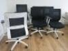 6 x Black & White Sense G28 Ergo Swivel Office Chairs. - 3