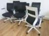 6 x Black Sense G28 Ergo Swivel Office Chairs. - 3