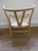 4 x Bentwood & Woven Seat Chairs in Hans Wegner Wishbone Style. - 4